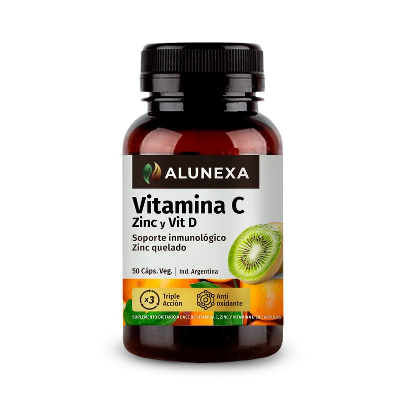 Vitamina C, Zinc y Vitamina D Alunexa